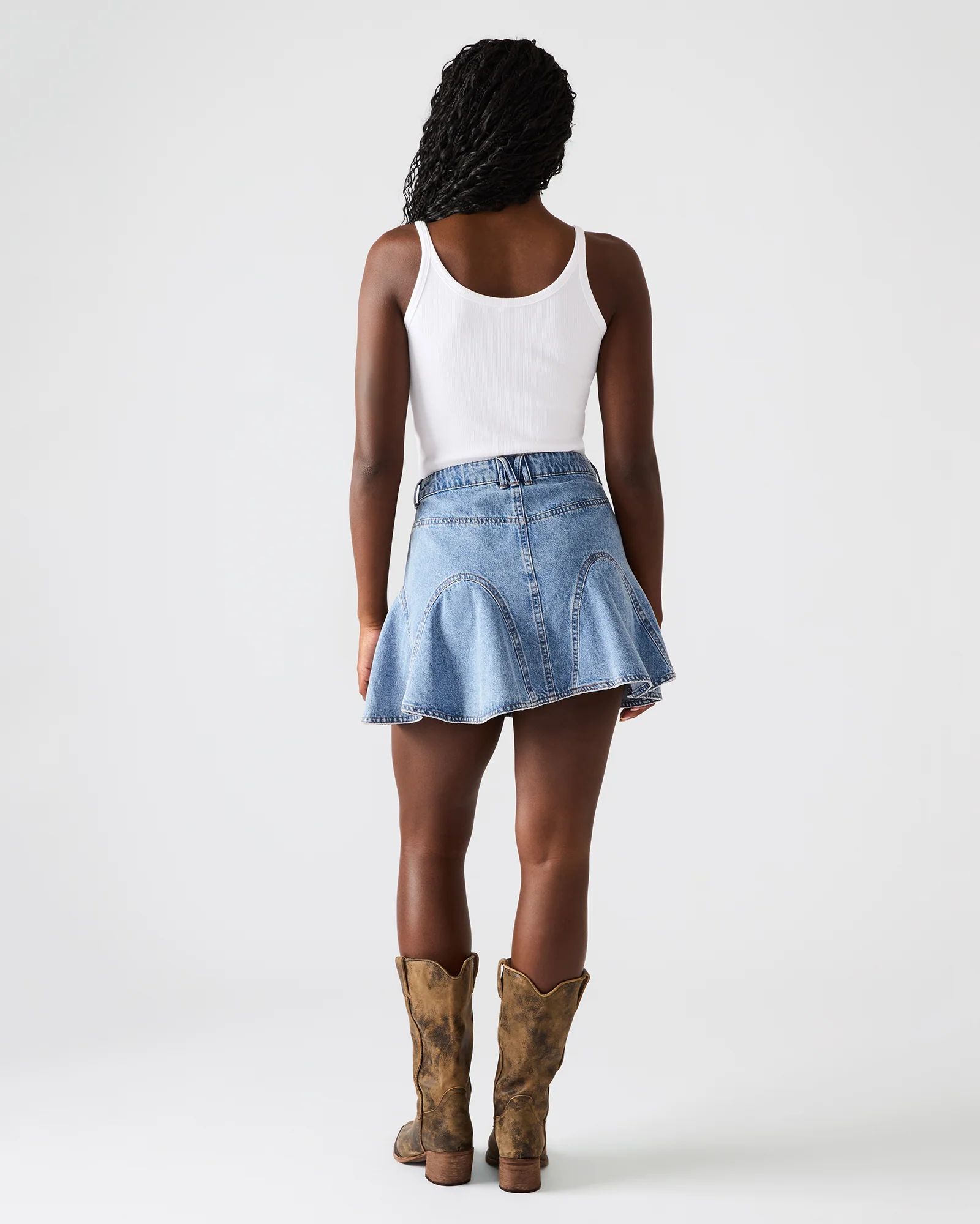 MELANY DENIM SKIRT FOREVER BLUE - Image 3